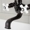 Kingston Brass Wall Mount Clawfoot Tub Faucet with Hand Shower, Oil Rubbed Bronze KS226PXORB - alternate 2